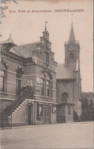 HEEREWAARDEN - Herv. Kerk en Gemeentehuis