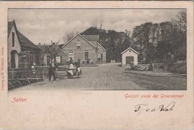 ZETTEN - Gezicht einde der Groenestraat