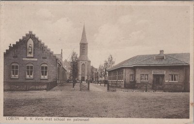 LOBITH - R. K. Kerk met school en patronaat