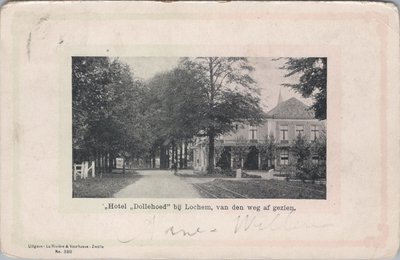 LOCHEM - Hotel Dollehoed bij Lochem, van den weg af gezien