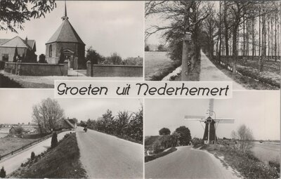 NEDERHEMERT - Meerluik Groeten uit Nederhemert