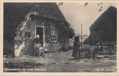 VELUWE - Waterputten op oude boerderij