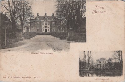 STEEG ARNHEM - Kasteel Middachten. Lauersgracht