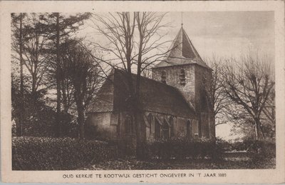 KOOTWIJK - Oud Kerkje te Kootwijk gesticht ongeveer in 't jaar 1000
