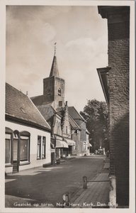DEN BURG - Gezicht op toren, Ned. Herv. Kerk