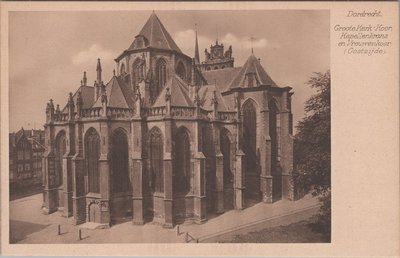 DORDRECHT - Groote Kerk - Koor, Kapellenkrans en Vrouwenkoor (Oostzijde)