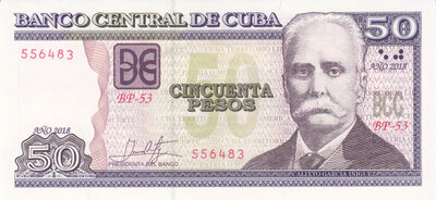 CUBA P.123n - 50 Pesos 2018 UNC