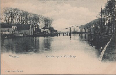 WEESP - Gezicht op de Vechtbrug