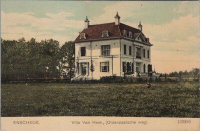 ENSCHEDE - Villa van Heek, (Oldenzaalsche weg)