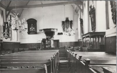 GIESSENBURG - Interieur Ned. Herv. Kerk