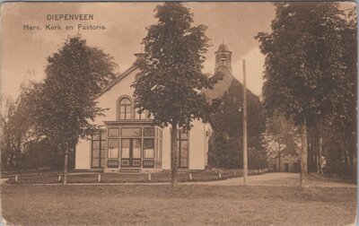 DIEPENVEEN - Herv. Kerk en Pastorie