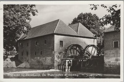 DENEKAMP - Singraven bij Denekamp. De Watermolen in werking