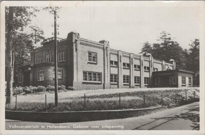 HELLENDOORN - Volkssanatorium te Hellendoorn, Gebouw voor ontspanning