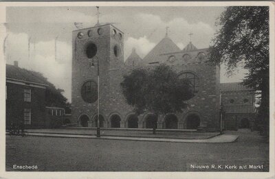 ENSCHEDE - Nieuwe R. K. Kerk a/d Markt
