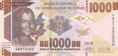 GUINEA P.48c - 1000 Francs 2018 Pick 48c UNC