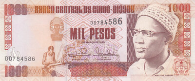 GUINEA-BISSAU P.13b - 1000 Pesos 1993 UNC