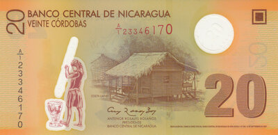 NICARAGUA P.202b - 20 Córdobas 2007 UNC