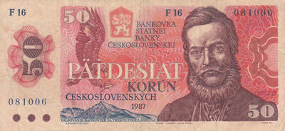 CZECHOSLOVAKIA P.96a - 50 Korun 1987 Fine