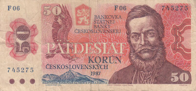 CZECHOSLOVAKIA P.96a - 50 Korun 1987 Fine