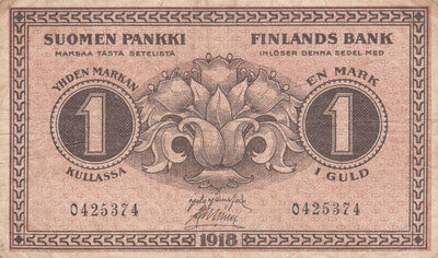 FINLAND P.35 - 1 Mark 1918 Fine/VF