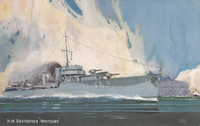 MILITAIR - H. M. Destroyer Whitshed