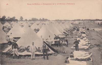 MILITAIR - Cam de Châlons - Campement de la 10e Division d'Infanterie