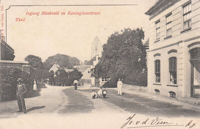 TIEL - Ingang Bleekveld en Koninginnestraat