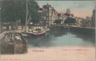 ROTTERDAM - Gezicht op de Delftsche Poort