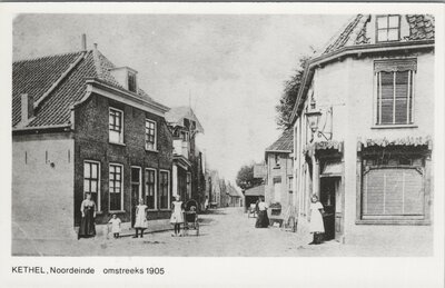 KETHEL - Noordeinde omstreeks 1905