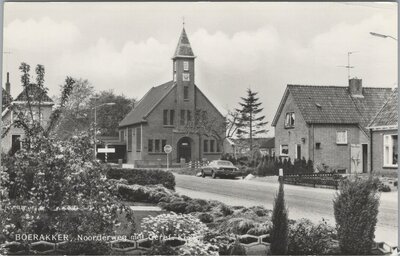 BOERAKKER - Noorderweg met Geref. Kerk