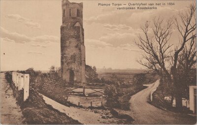 KOUDEKERKE - Plompe Toren - Overblyfsel van het in 1654 verdronken Koudekerke