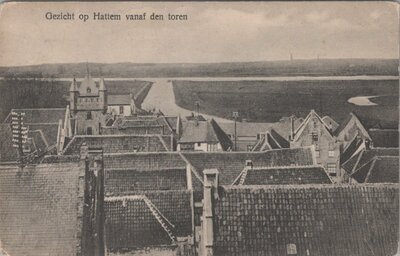 HATTEM - Gezicht op Hattem vanaf den toren