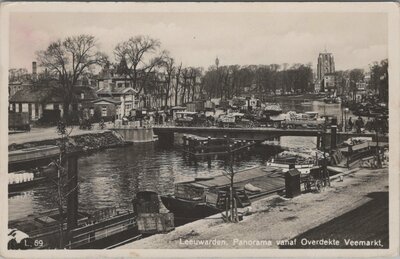 LEEUWARDEN - Panorama vanaf Overdekte Veemarkt