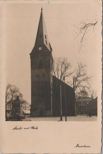 ENSCHEDE - markt met Kerk