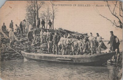 ZEELAND - Watersnood in Zeeland - Maart 1906