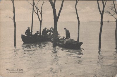 NOORD-HOLLAND - Watersnood 1916 in Noord-Holland