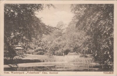 VELSEN - Gem. Wandelpark Velserbeek Chin. Theetent