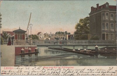 LEIDEN - Brug over Rijn en Schiekanaal