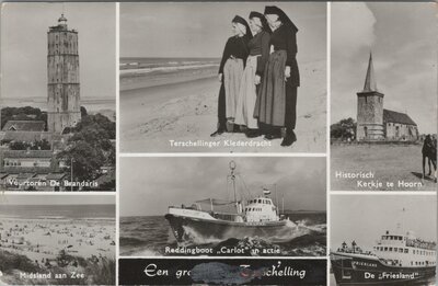 TERSCHELLING - Meerluik Een groet uit Terschelling