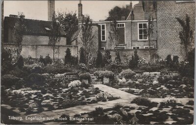 TILBURG - Engelsche tuin, hoek Stationstraat