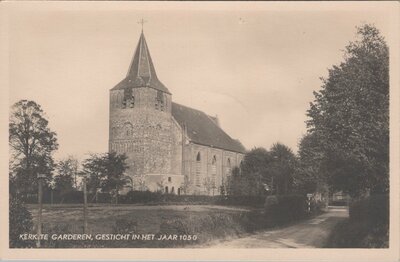 GARDEREN - Kerk te Garderen, gesticht in het jaar 1050