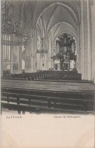 ZUTPHEN - Interieur St. Walburgskerk