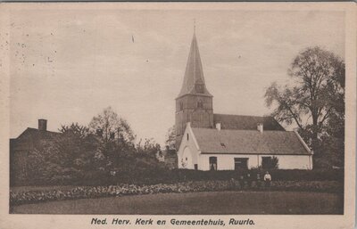RUURLO - Ned. Herv. Kerk en Gemeentehuis