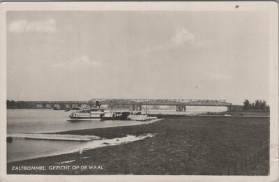 ZALTBOMMEL - Gezicht op de Waal