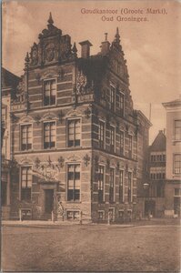 GRONINGEN - Goudkantoor (Groote Markt). Oud Groningen