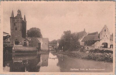 ZIERIKZEE - Zuid en Noordhavenpoort