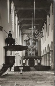 DELFT - Oude Kerk - Delft Middenschip en orgel