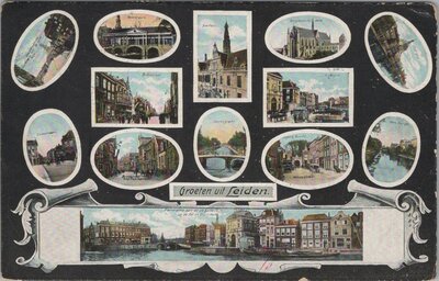LEIDEN - Meerluik Groeten uit Leiden