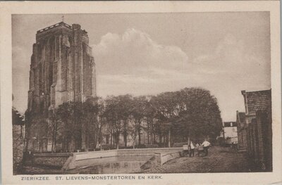 ZIERIKZEE - St. Lievens-Monstertoren en Kerk