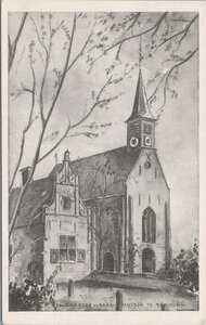 SCHOORL - Ned. Herv. Kerk en Raadhuisje te Schoorl